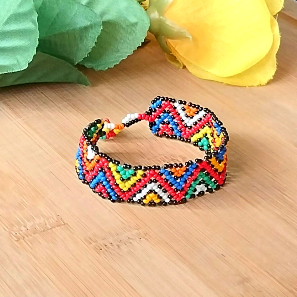 1PC Beautiful Kenyan Maasai Beaded Bracelet